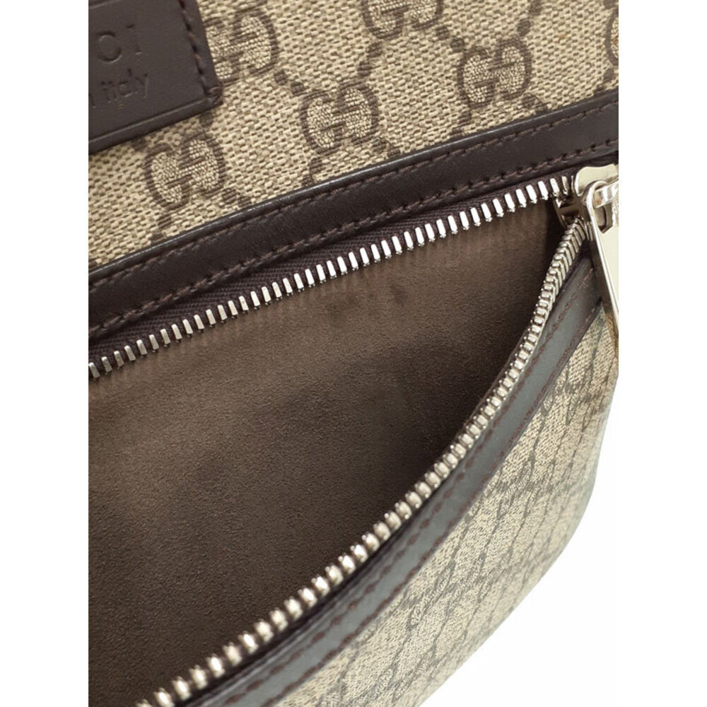 Gucci Messenger GG Supreme Brown Shoulder Bag Crossbody - Picture 9 of 9